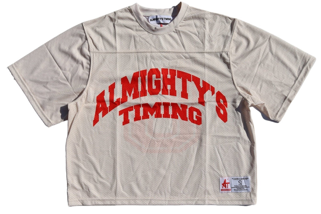 BEIGE AND RED JERSEY